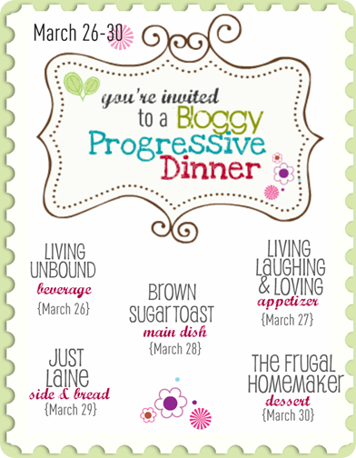 Bloggy Progressive Dinner Poster