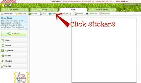 click on stickers 2