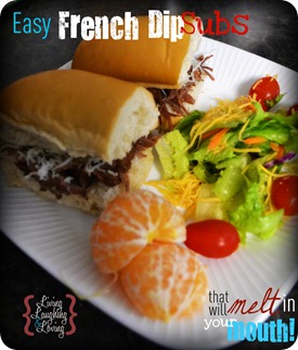 easy french dip subs