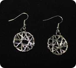 silver earrings