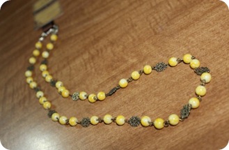 yellow necklace