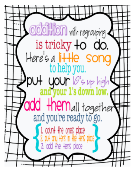 addition regrouping printable