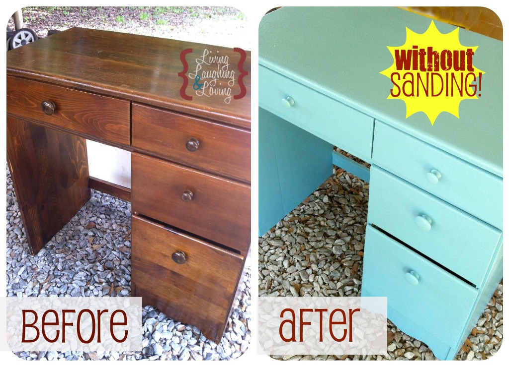 Thrifted Desk Easy Redo Without Sanding Living Laughing Loving