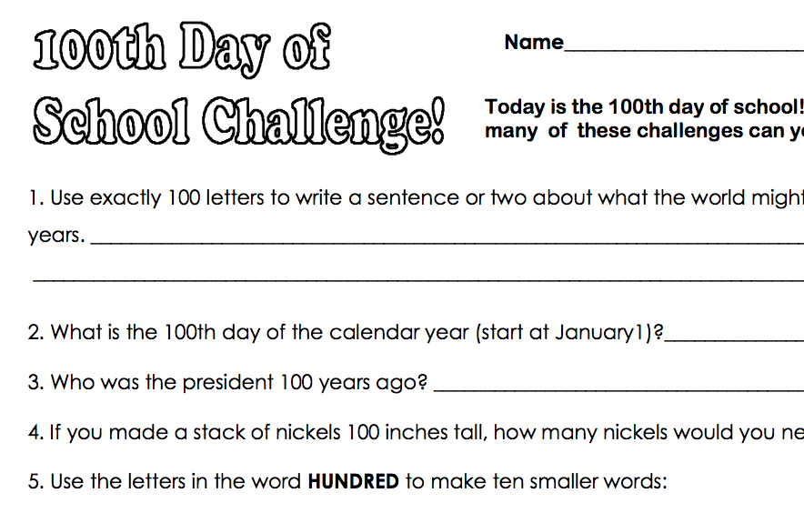 The 100th Day Of School Living Laughing Loving