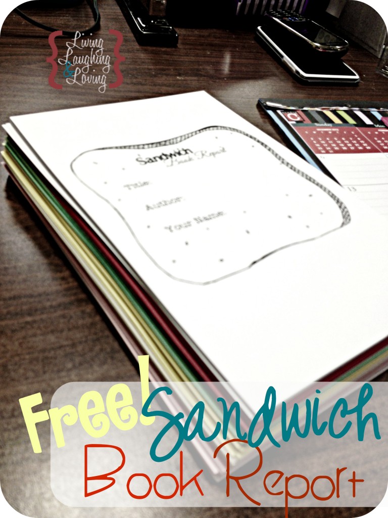 Sandwich Book Report!  Living Laughing & Loving With Sandwich Book Report Printable Template
