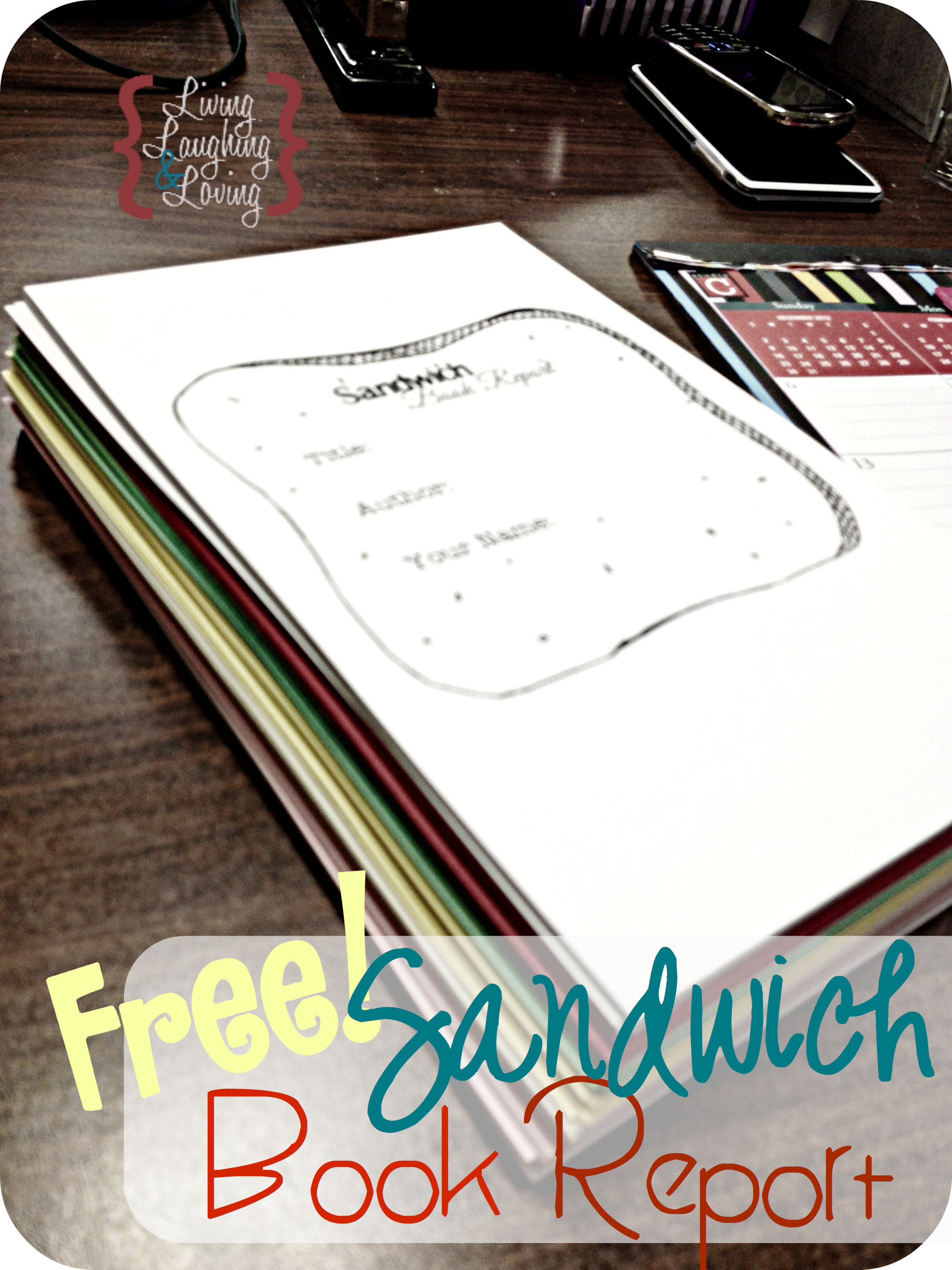 Book report sandwich rubric