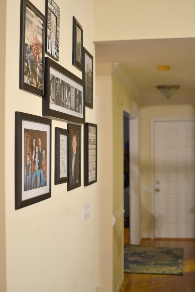 gallery wall to front door